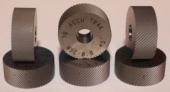 Ролик для накатки левого, правого и сетчатого рифления 20х8х6 45 градусов шаг 0,6 HSS (Р6М5). Производства США, компания ACCU TRAK.