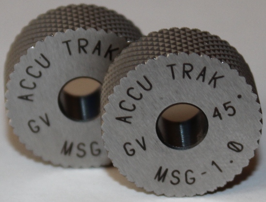 Ролик для накатки сетчатого рифления GV 45 градусов 20х8х6 шаг 1,0мм HSS (Р6М5). Производства США, компания ACCU TRAK